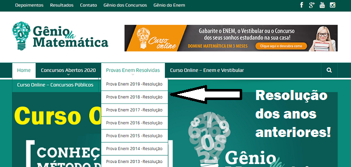 Resolução Enem Impresso 2020 Matemática