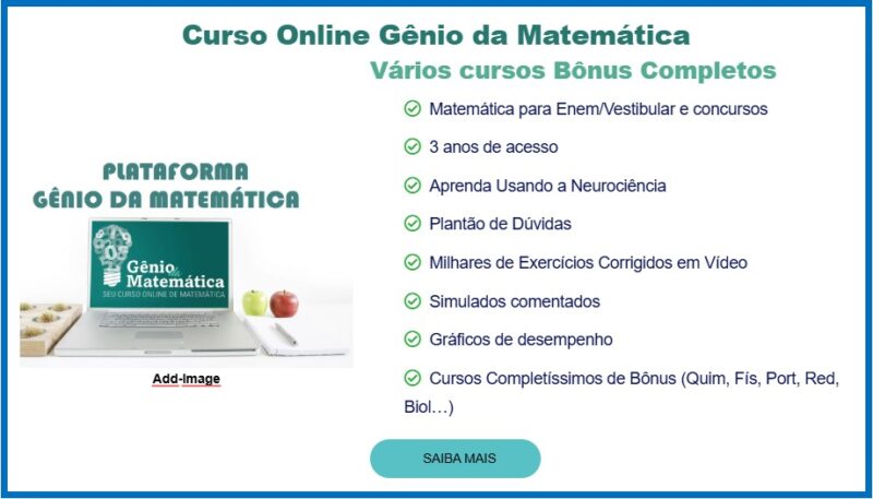 Curso Online Gênio da Matemática