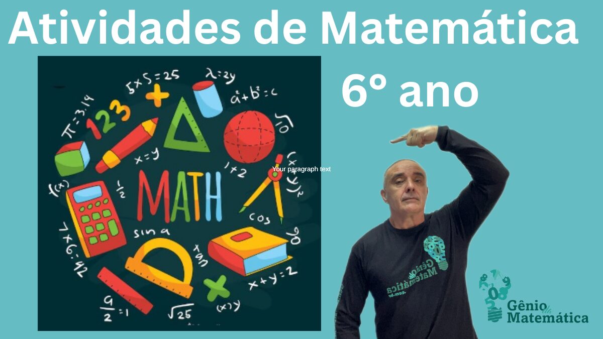 Atividades de matemática 6° ano