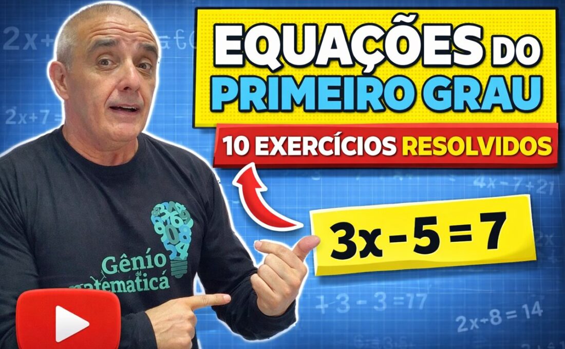 Equações do Primeiro Grau Exercícios 2