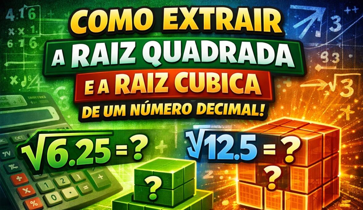 Raiz Quadrada e Raiz Cúbica de um Número Decimal