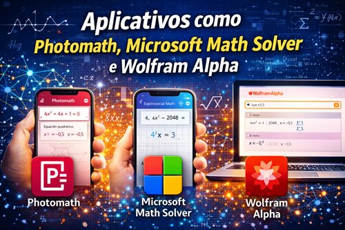 aplicativos photomath-microsoft Math Solver-Wolfram Alpha