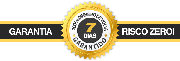 Selo promocional histórico de garantia de sete dias.
